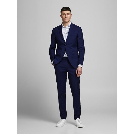 Jack&Jones Garnitur Franco 12181339 Granatowy Super Slim Fit ze sklepu MODIVO w kategorii Garnitury męskie - zdjęcie 182758153