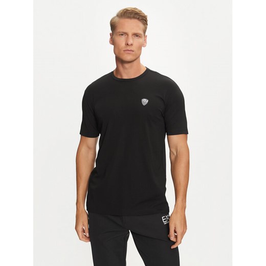 EA7 Emporio Armani T-Shirt 8NPT16 PJRGZ 1200 Czarny Regular Fit ze sklepu MODIVO w kategorii T-shirty męskie - zdjęcie 182758211