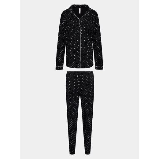 Hunkemöller Piżama 203193 Czarny Comfortable Fit ze sklepu MODIVO w kategorii Piżamy damskie - zdjęcie 182758260