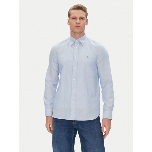 Tommy Hilfiger Koszula MW0MW40704 Błękitny Regular Fit ze sklepu MODIVO w kategorii Koszule męskie - zdjęcie 182758290
