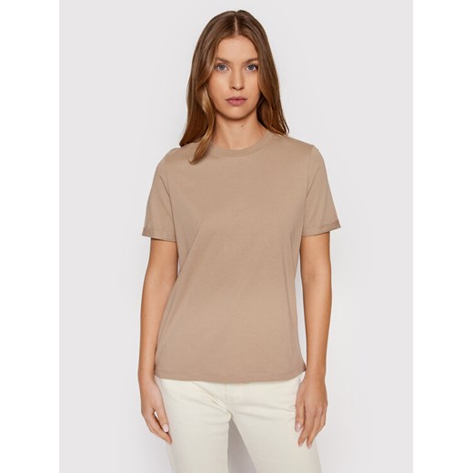 Pieces T-Shirt Ria 17086970 Beżowy Regular Fit Pieces XXS MODIVO