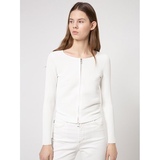 Hugo Kardigan Sasheen 50446971 Biały Regular Fit ze sklepu MODIVO w kategorii Swetry damskie - zdjęcie 182758350