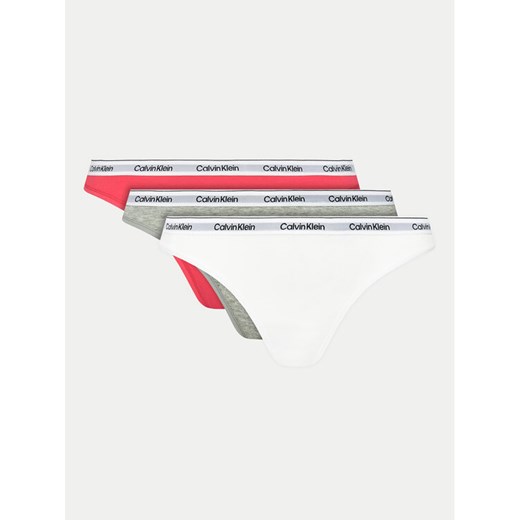 Calvin Klein Underwear Komplet 3 par stringów 000QD5209E Kolorowy ze sklepu MODIVO w kategorii Majtki damskie - zdjęcie 182758460