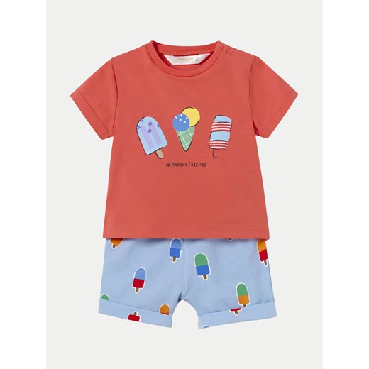 Mayoral Komplet t-shirt i spodenki 1224 Kolorowy Regular Fit ze sklepu MODIVO w kategorii Komplety niemowlęce - zdjęcie 182758521