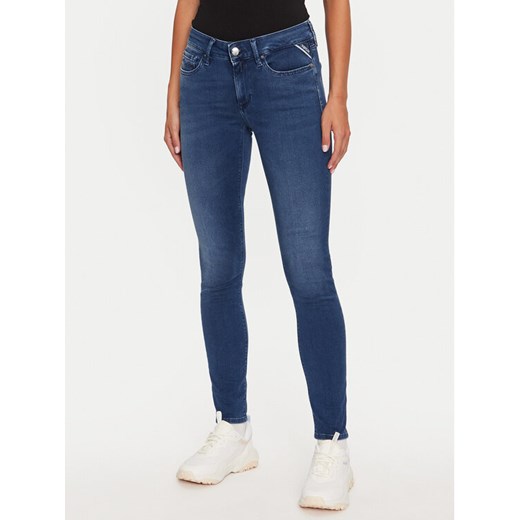 REPLAY Jeansy WH689 .000.817 743 Niebieski Skinny Fit ze sklepu MODIVO w kategorii Jeansy damskie - zdjęcie 182758524