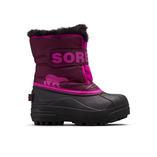 Sorel Śniegowce Snow Commander™ 2114101562 Bordowy ze sklepu MODIVO w kategorii Buty zimowe dziecięce - zdjęcie 182758543