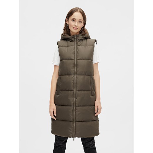 Pieces Bezrękawnik 17117414 Khaki Regular Fit ze sklepu MODIVO w kategorii Kamizelki damskie - zdjęcie 182758572