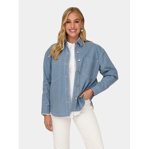 ONLY Koszula Merle 15312897 Niebieski Loose Fit ze sklepu MODIVO w kategorii Koszule damskie - zdjęcie 182758602