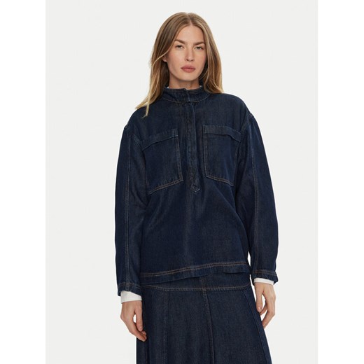 Munthe Bluzka Tuxa 243100024314 Granatowy Relaxed Fit ze sklepu MODIVO w kategorii Bluzki damskie - zdjęcie 182758663