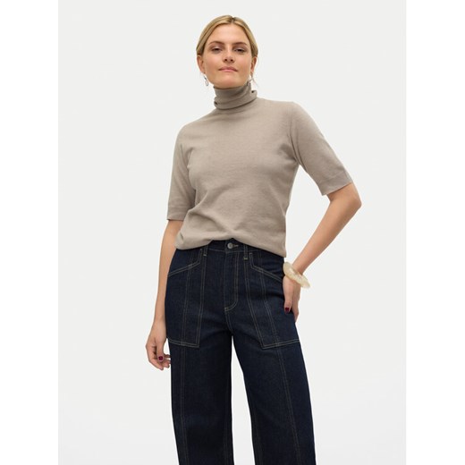 Vero Moda Sweter Fantastic 10320735 Szary Standard Fit ze sklepu MODIVO w kategorii Swetry damskie - zdjęcie 182758702