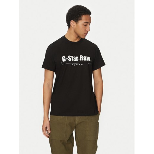 G-Star Raw T-Shirt Symbols D25970-C336 Czarny Regular Fit ze sklepu MODIVO w kategorii T-shirty męskie - zdjęcie 182758772
