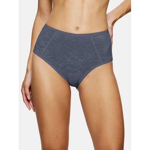 Triumph Figi klasyczne z wysokim stanem Amourette Charm 10216997 Niebieski ze sklepu MODIVO w kategorii Majtki damskie - zdjęcie 182758794