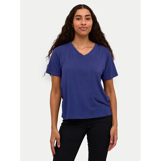 Kaffe T-Shirt 10508581 Niebieski Regular Fit ze sklepu MODIVO w kategorii Bluzki damskie - zdjęcie 182758912