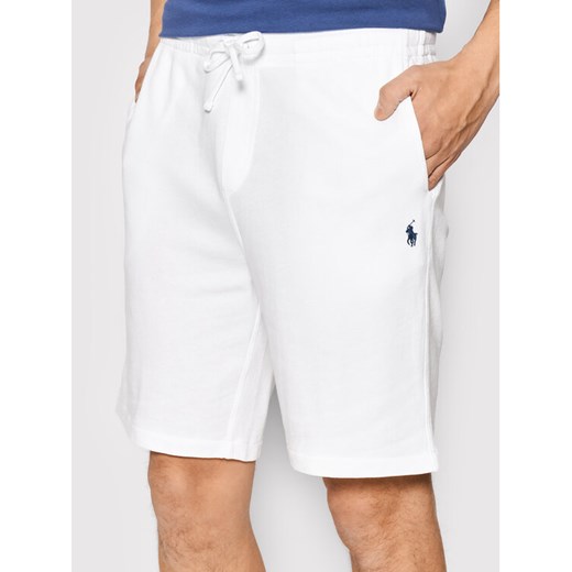 Polo Ralph Lauren Szorty sportowe 710704271004 Biały Regular Fit ze sklepu MODIVO w kategorii Spodenki męskie - zdjęcie 182758922