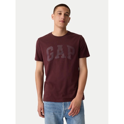 Gap T-Shirt 856659-17 Bordowy Regular Fit ze sklepu MODIVO w kategorii T-shirty męskie - zdjęcie 182759014