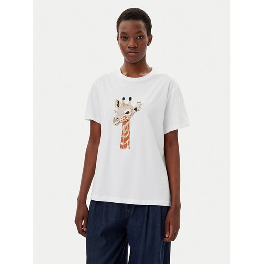 Liu Jo T-Shirt WA5230 JS904 Biały Regular Fit ze sklepu MODIVO w kategorii Bluzki damskie - zdjęcie 182759041