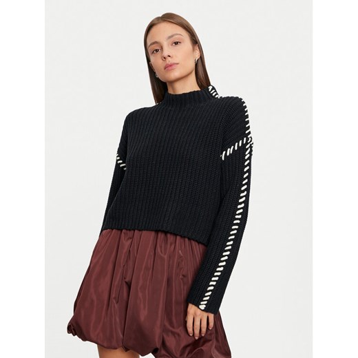 Vero Moda Sweter New Cream 10313514 Czarny Loose Fit ze sklepu MODIVO w kategorii Swetry damskie - zdjęcie 182759043