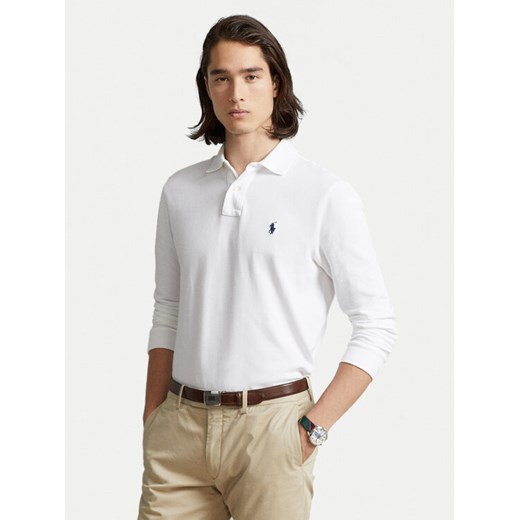 Polo Ralph Lauren Polo 710680790001 Biały Custom Slim Fit ze sklepu MODIVO w kategorii T-shirty męskie - zdjęcie 182759080