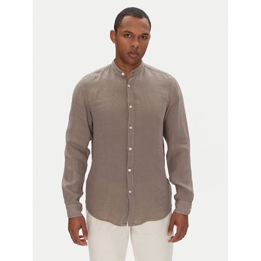 BOSS Koszula 50537369 Beżowy Regular Fit ze sklepu MODIVO w kategorii Koszule męskie - zdjęcie 182759130