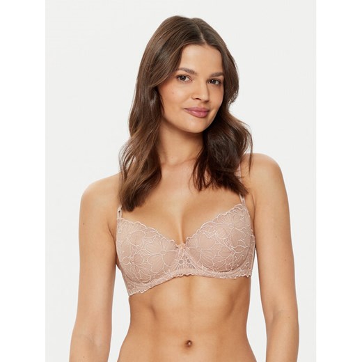 Hunkemöller Biustonosz z fiszbiną Anya 206262 Beżowy ze sklepu MODIVO w kategorii Biustonosze - zdjęcie 182759183