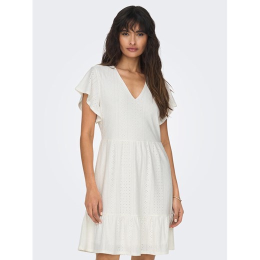ONLY Sukienka codzienna 15289687 Biały Regular Fit ze sklepu MODIVO w kategorii Sukienki - zdjęcie 182759192
