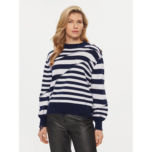 Silvian Heach Sweter GPP24300MA Granatowy Regular Fit ze sklepu MODIVO w kategorii Swetry damskie - zdjęcie 182759223