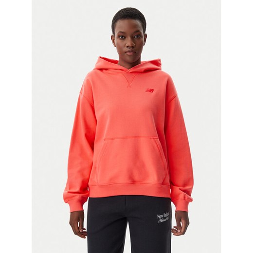 New Balance Bluza WT41537 Pomarańczowy Relaxed Fit ze sklepu MODIVO w kategorii Bluzy damskie - zdjęcie 182759330