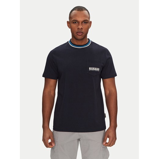 Napapijri T-Shirt S-Murlo NP0A4IEJ1761 Granatowy Regular Fit ze sklepu MODIVO w kategorii T-shirty męskie - zdjęcie 182759634