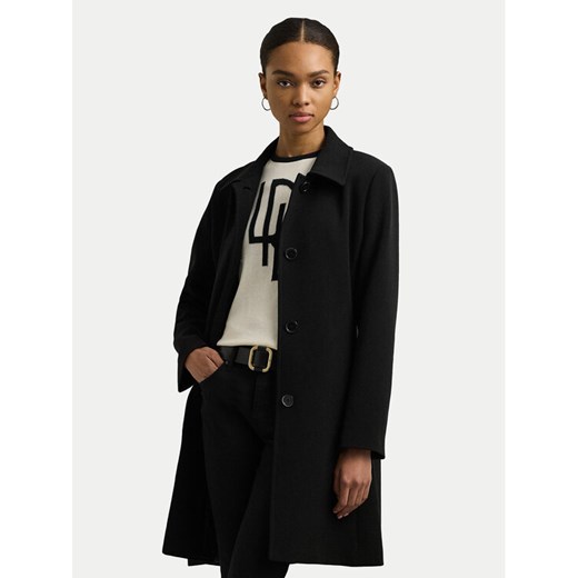 Lauren Ralph Lauren Płaszcz przejściowy 297951273001 Czarny Straight Fit ze sklepu MODIVO w kategorii Płaszcze damskie - zdjęcie 182759653