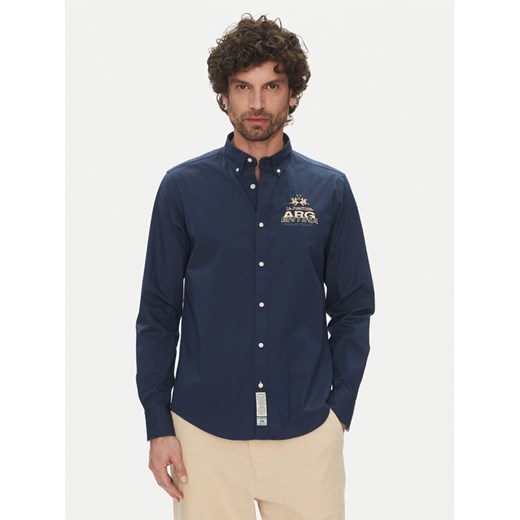 La Martina Koszula Alfred MAC601 PP483 Granatowy Regular Fit ze sklepu MODIVO w kategorii Koszule męskie - zdjęcie 182759713