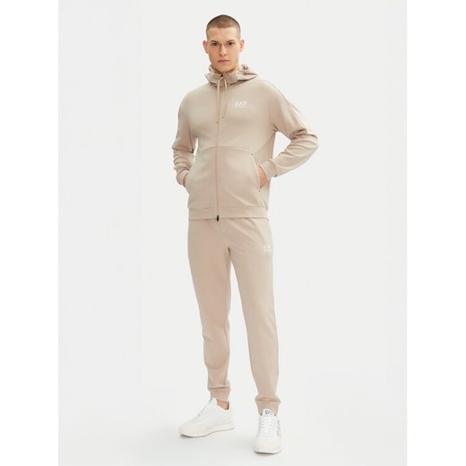 EA7 Emporio Armani Dres 7M000131 AF12501 U6155 Beżowy Regular Fit ze sklepu MODIVO w kategorii Dresy męskie - zdjęcie 182759741