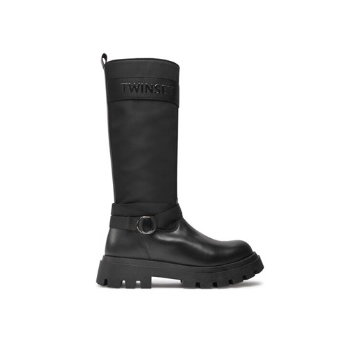 TWINSET Kozaki Stivale 242GCJ S Czarny ze sklepu MODIVO w kategorii Kozaki damskie - zdjęcie 182759763