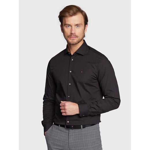 Tommy Hilfiger Koszula MW0MW25040 Czarny Slim Fit ze sklepu MODIVO w kategorii Koszule męskie - zdjęcie 182759783