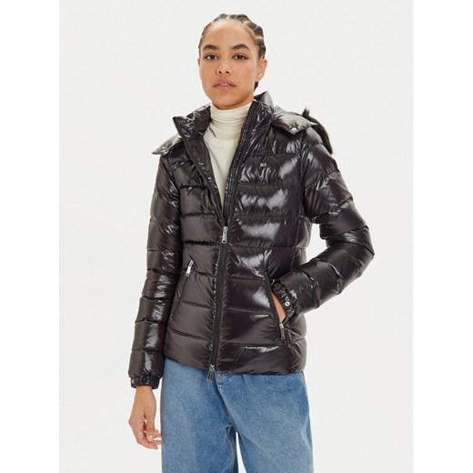 Tommy Jeans Kurtka puchowa DW0DW19926 Czarny Regular Fit ze sklepu MODIVO w kategorii Kurtki damskie - zdjęcie 182759811