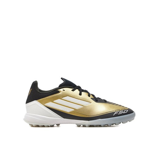 adidas Buty do piłki nożnej F50 League Messi Turf IG9282 Złoty ze sklepu MODIVO w kategorii Buty sportowe męskie - zdjęcie 182759844