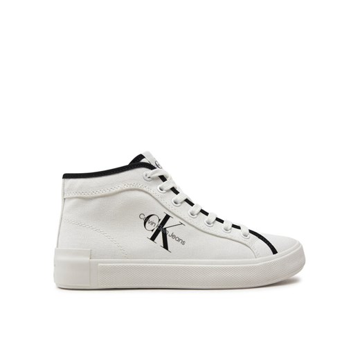 Calvin Klein Jeans Sneakersy Skater Vulcanized High Cs Ml Mr YW0YW01454 Biały 37 MODIVO