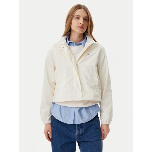 Tommy Jeans Kurtka przejściowa Essential DW0DW20439 Écru Regular Fit ze sklepu MODIVO w kategorii Kurtki damskie - zdjęcie 182759912