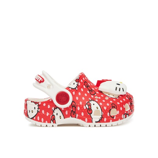Crocs Klapki Hello Kitty Red Classic Clog T 210577 Kolorowy ze sklepu MODIVO w kategorii Klapki dziecięce - zdjęcie 182759924