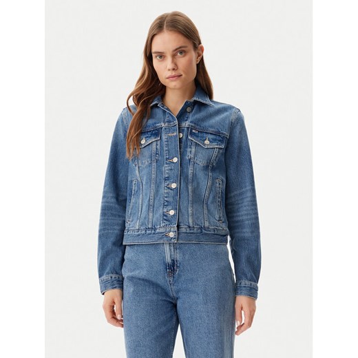 Tommy Jeans Kurtka jeansowa DW0DW20570 Niebieski Regular Fit ze sklepu MODIVO w kategorii Kurtki damskie - zdjęcie 182759943