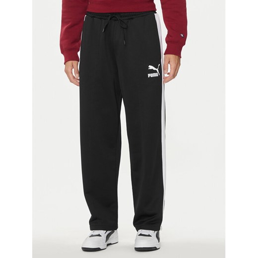 Puma Spodnie dresowe Iconic T7 625412 Czarny Straight Leg ze sklepu MODIVO w kategorii Spodnie męskie - zdjęcie 182760030