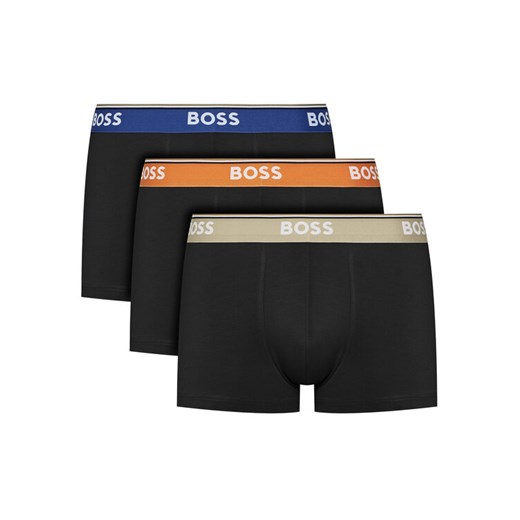 BOSS Komplet 3 par bokserek Trunk 3P Power 50531684 Czarny ze sklepu MODIVO w kategorii Majtki męskie - zdjęcie 182760054