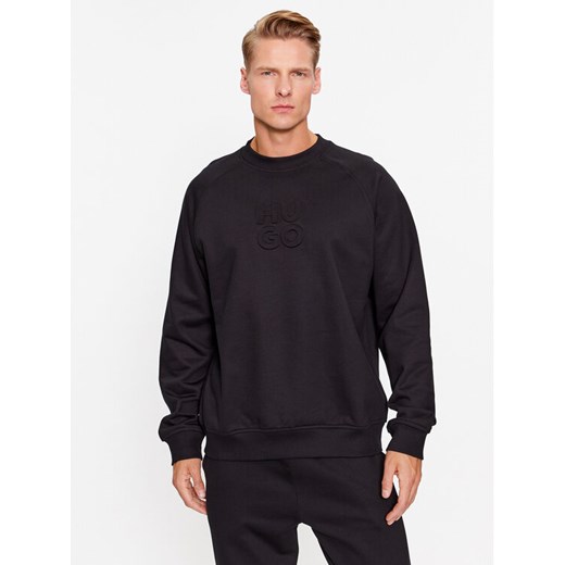 Hugo Bluza Dumbkin 50496640 Czarny Relaxed Fit ze sklepu MODIVO w kategorii Bluzy męskie - zdjęcie 182760071