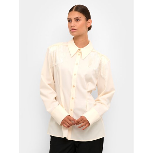 Karen by Simonsen Koszula Mae 10104796 Beżowy Regular Fit ze sklepu MODIVO w kategorii Koszule damskie - zdjęcie 182760074
