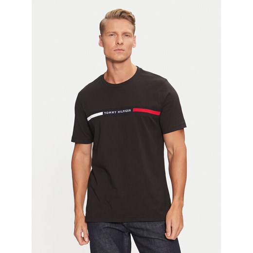 Tommy Hilfiger T-Shirt MW0MW36498 Czarny Regular Fit ze sklepu MODIVO w kategorii T-shirty męskie - zdjęcie 182760112