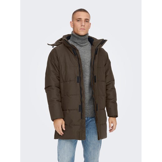 Only & Sons Kurtka zimowa 22020156 Brązowy Regular Fit ze sklepu MODIVO w kategorii Kurtki męskie - zdjęcie 182760131