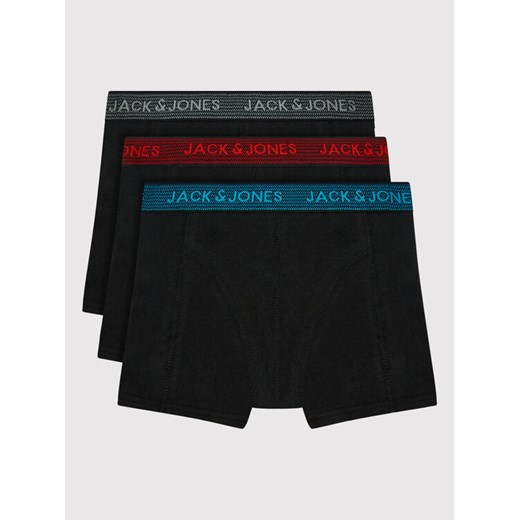 Jack&Jones Junior Komplet 3 par bokserek Waistband 12203513 Czarny ze sklepu MODIVO w kategorii Majtki dziecięce - zdjęcie 182760163