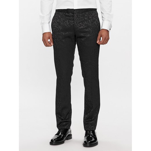 JOOP! Spodnie garniturowe 17 JT-17Bask 30040434 Czarny Slim Fit ze sklepu MODIVO w kategorii Spodnie męskie - zdjęcie 182760193