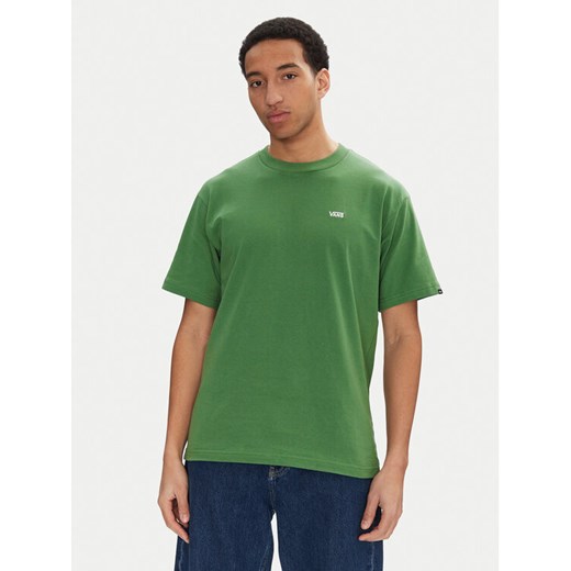 Vans T-Shirt Left Chest II VN000P1P Zielony Loose Fit ze sklepu MODIVO w kategorii T-shirty męskie - zdjęcie 182760194