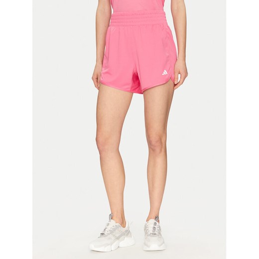 adidas Szorty sportowe Pacer Essentials JN4662 Różowy Regular Fit ze sklepu MODIVO w kategorii Szorty - zdjęcie 182760210