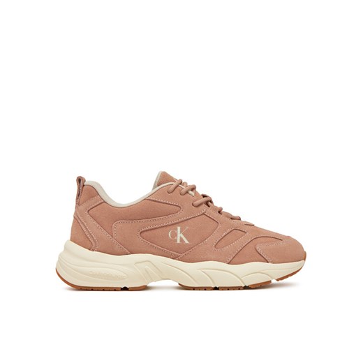Calvin Klein Jeans Sneakersy Retro Tennis Low Mg Mix Media Wn YW0YW01639 Różowy ze sklepu MODIVO w kategorii Buty sportowe damskie - zdjęcie 182760253